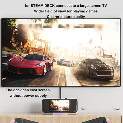 Estación de Acoplamiento para Steam Deck, 5 en 1 Hub, HDMI 2.0
