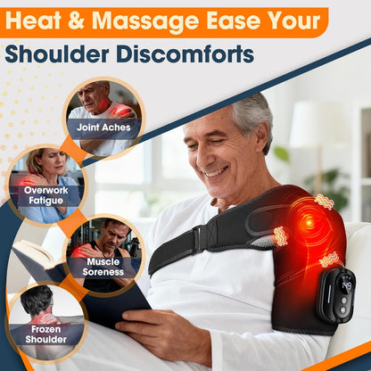 Almohadilla Térmica para Hombro con Masaje y Control
