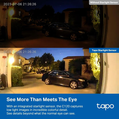 Cámara de seguridad inteligente Tapo TP-Link C120 (USADO)