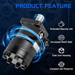 Motor Hidráulico compatible con Eaton Char-Lynn, Montaje de 4 Pernos.