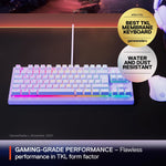 Teclado Mecánico Apex 3 TKL Color Lavanda, SteelSeries, Gaming.