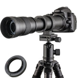 JINTU 420-800mm Camera Lens F/8.3 Super Telephoto Zoom.