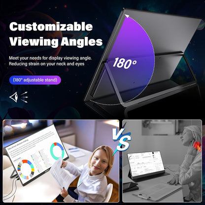 InnoView Monitor portátil de 23.8", de juegos, con soporte.