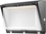 Lámpara LED Exterior 100 W Wall Pack 80W 5700K. BRONZE