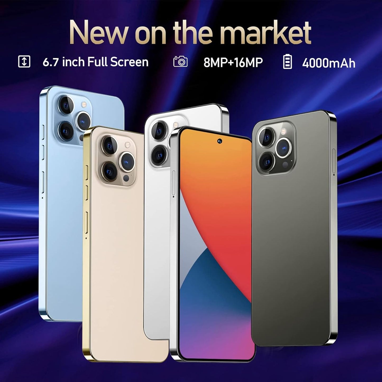 Smartphone Desbloqueado I14 Pro, RAM 2GB, Android 10.0(USADO)