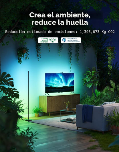 Lámpara de pie Govee, RGBIC Basic, Compatible Alexa y App negra