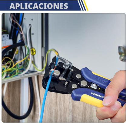 Pelacables Autoajustable 3 En 1 Corte Y Crimpado 10-24AWG