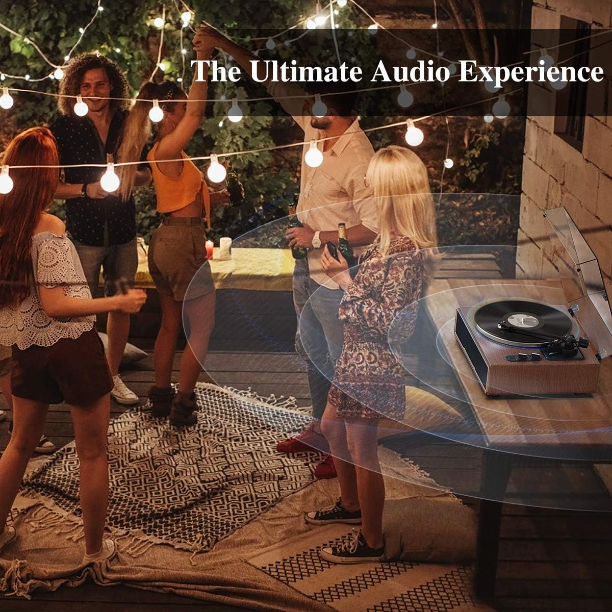 Tocadiscos De Transmisión Por Correa 1 By One, Cartucho Iman