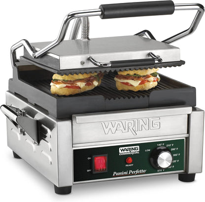 Parrilla Panini Waring WPG150 Compacta 1800W 120V