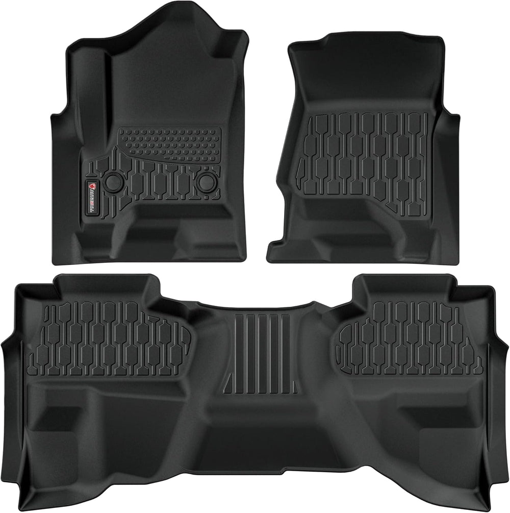 Tapetes compatibles con Chevy Silverado, Sierra 1500 DC 14-2018, TPE.