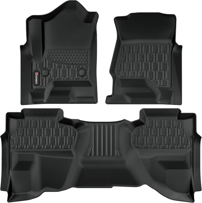 Tapetes compatibles con Chevy Silverado, Sierra 1500 DC 14-2018, TPE.