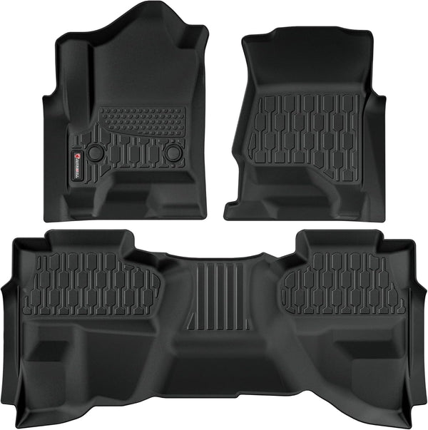 Tapetes compatibles con Chevy Silverado, Sierra 1500 DC 14-2018, TPE.