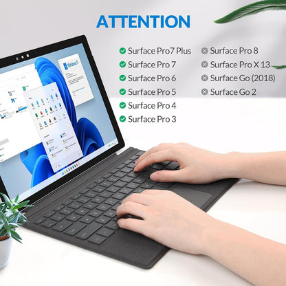 Teclado Bluetooth Rii para Surface Pro 8/9/X con Touchpad