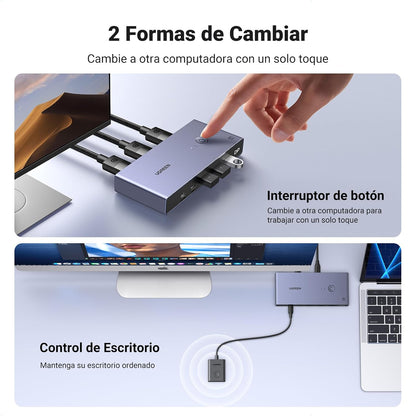 UGREEN Hub KVM DisplayPort USB Multi (USADO)