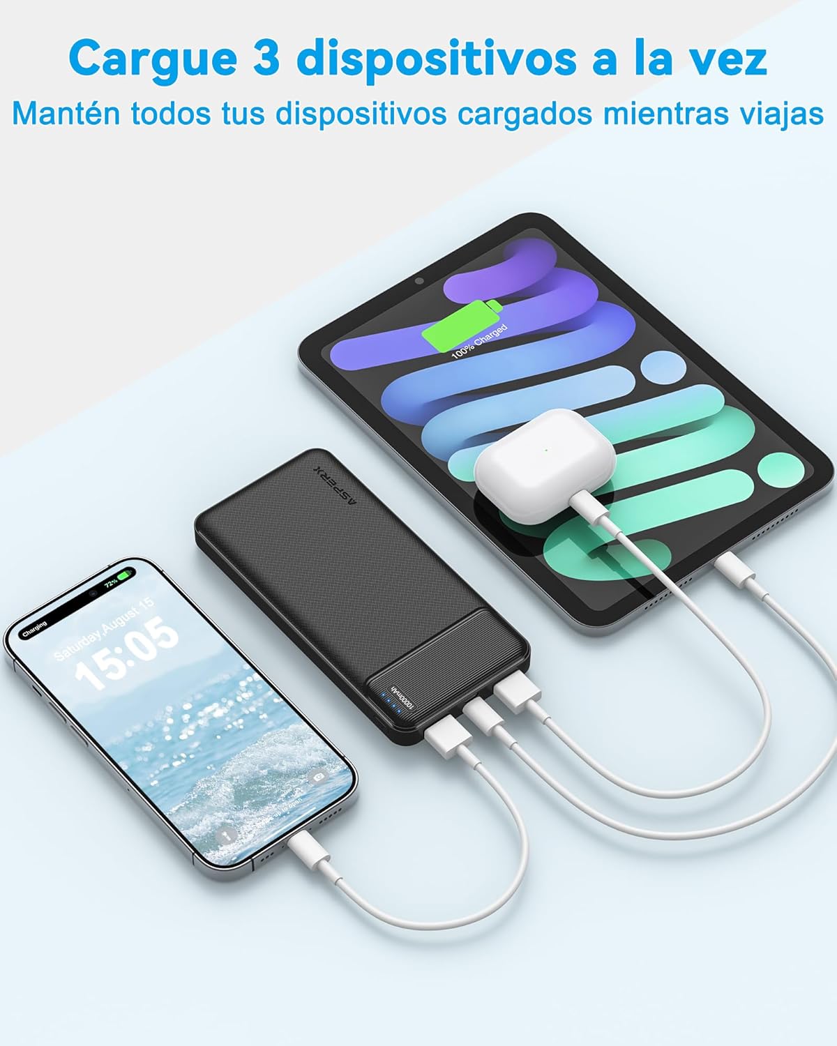 Bateria portatil de 10000mAh (2-pack) - AsperX