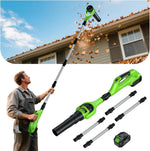 Soplador de hojas HooSeen con batería, para canaletas de techo 40V.