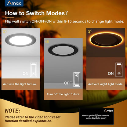Paquete De 12 Unidades De Luces LED Amico 5CCT