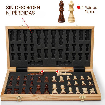 Juego de Tablero de Ajedrez Magnético Para Adultos y Niños.