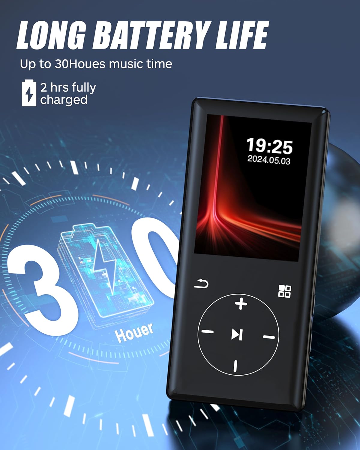 Reproductor Mp3 De 128 Gb Con Bluetooth, Sd+64gb (USADO)