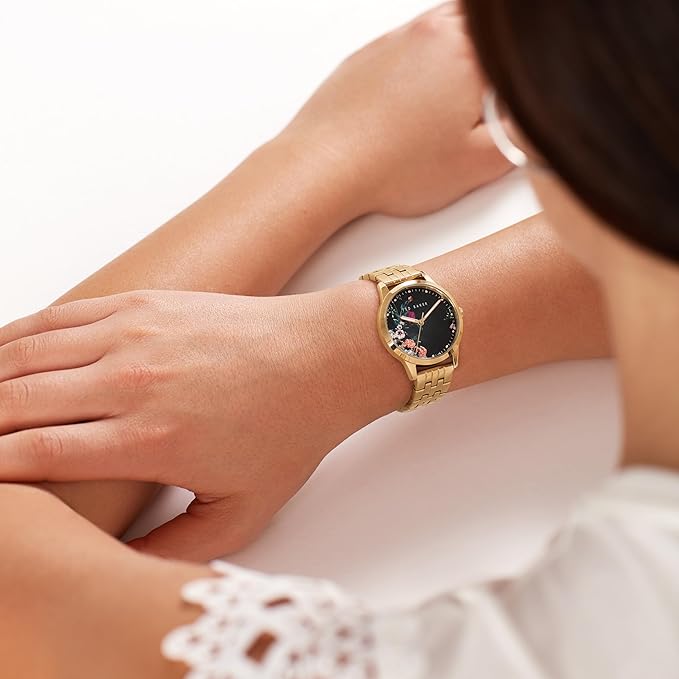 Reloj para mujer Ted Baker, Fitzrovia Bloom, 34MM, Dorado.