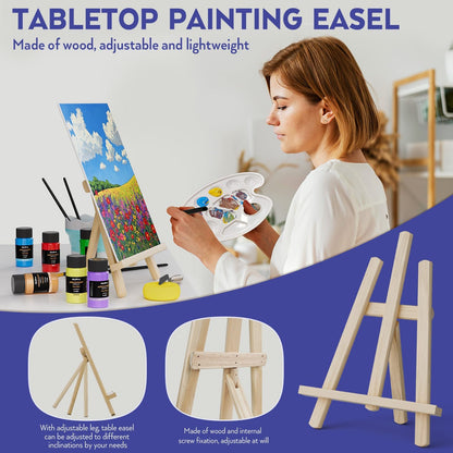 Kit de Pinturas Acrílicas en Lienzo, Nicpro de 80 pcs, 36ML.