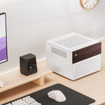 Jonsbo Funda N4 NAS Blanco y Madera Estuche PC.