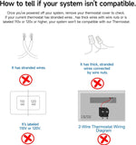 Termostato inteligente para casa con adaptador de cable C, EDGEANT