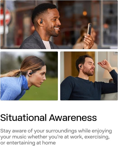 Audífonos Bluetooth Shokz OpenFit Inalámbricos Negro