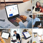 Funda con teclado inalámbrico, giratorio para iPad Pro 12.9" 3rd-6th GEN