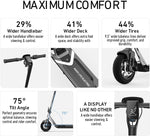 Scooter eléctrico para adultos, fibra de carbono, 31 M, NIU KQi Air.