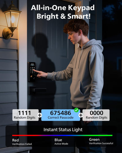 Philips Cerradura de Puerta Inteligente con Asa, Bloqueo Automático.