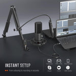Micrófono Fifine Amplitank T669, USB Condensador de Estudio.