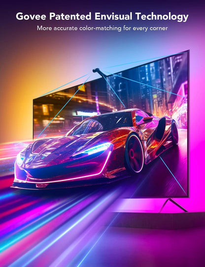 Luces de fondo para TV, Govee, TV de 75-85", comp. ultrafino, (USADO).