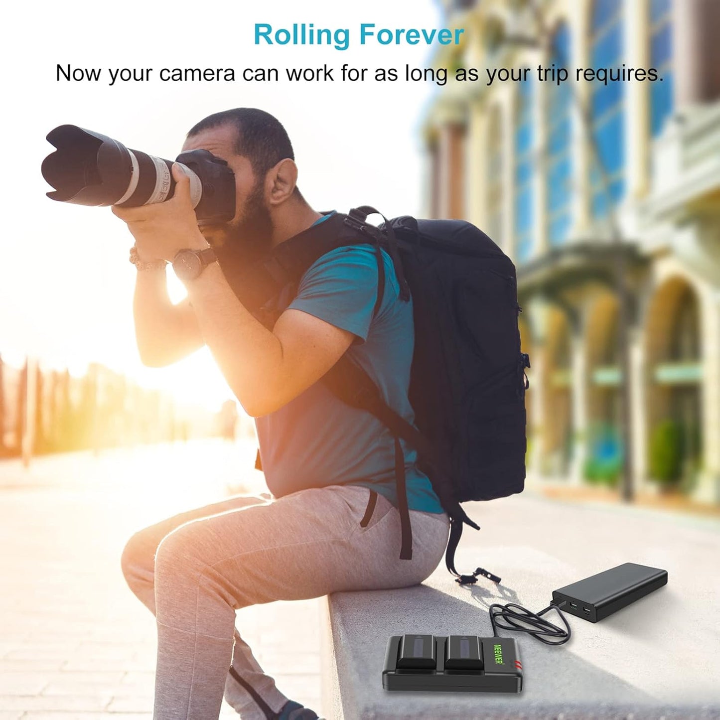 Neewer NP-FW50 Cargador de Batería para Sony A6000, A7.