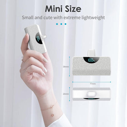 Cargador portátil Blanco USB-C de 5200 mAh (Usado)