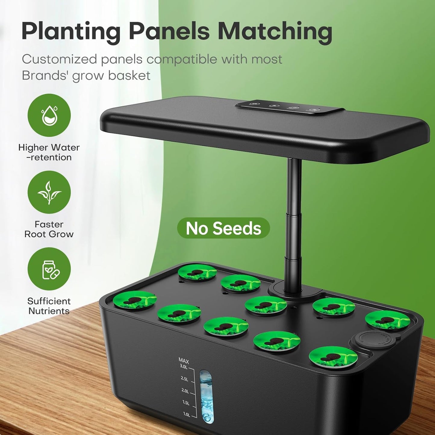 Sistema De Cultivo Hidropónico Para Jardín Interior. Ahopegarden