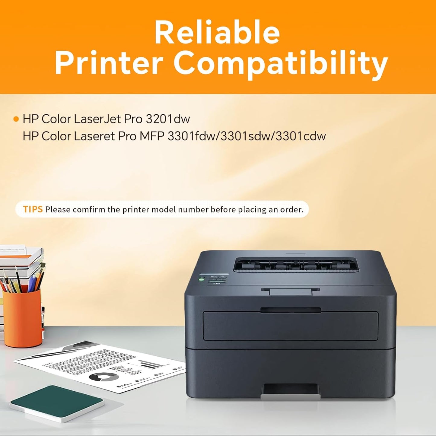 Paquete de 4 cartuchos de tóner 218X, 1negro, 3 colores, sin chip.