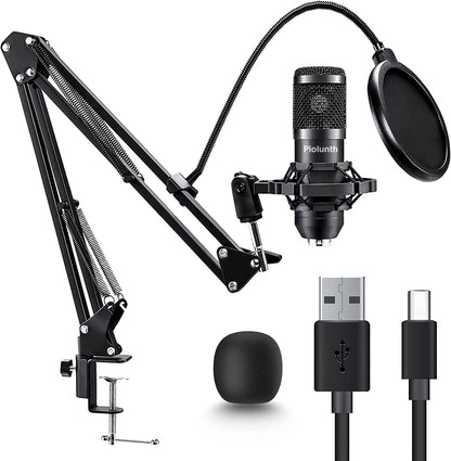 Micrófono condensador USB Piolunth Plug & Play