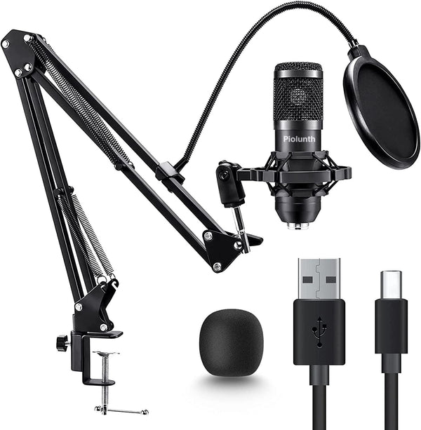Micrófono condensador USB Piolunth Plug & Play