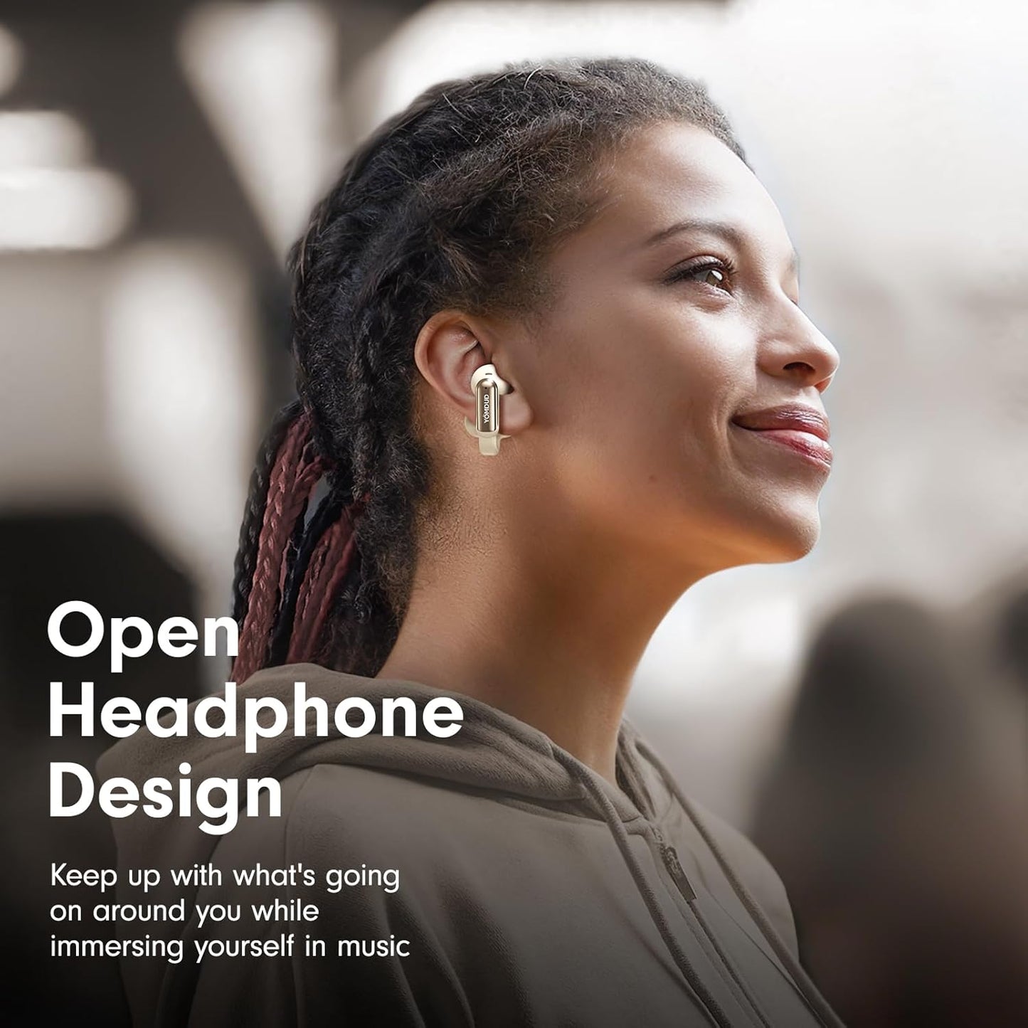 Auriculares ultra abiertos Bluetooth 5.4 con clip ligero (USADO)