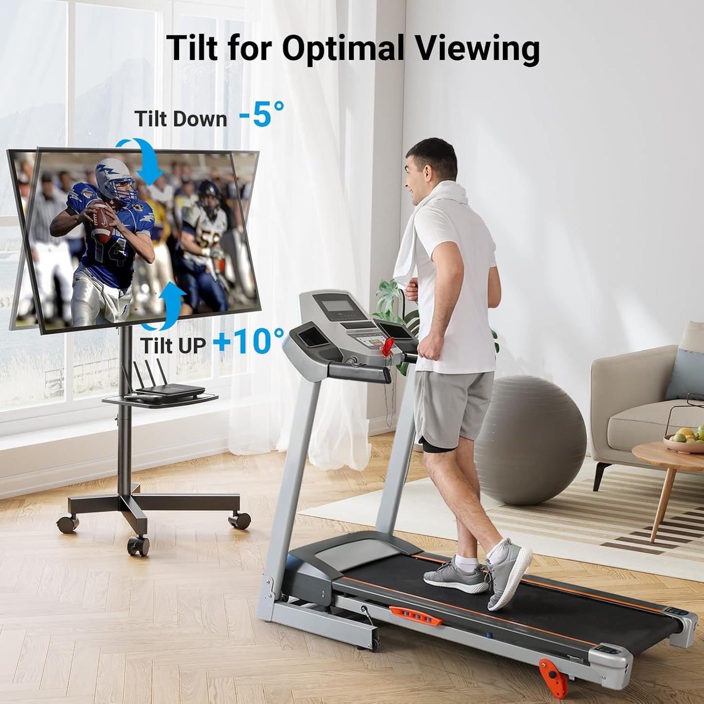 PERLESMITH - Soporte de TV móvil para televisores LCD.