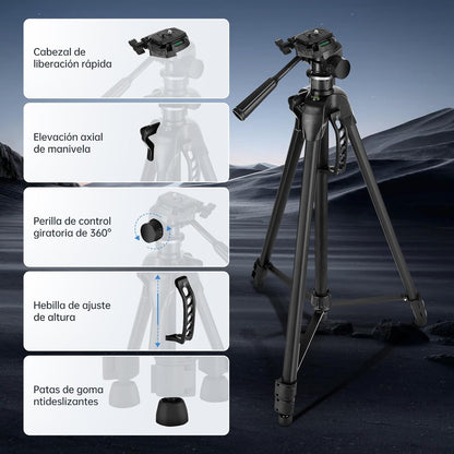 Trípode Profesional Láser Ajustable 67" 70-180cm 360°