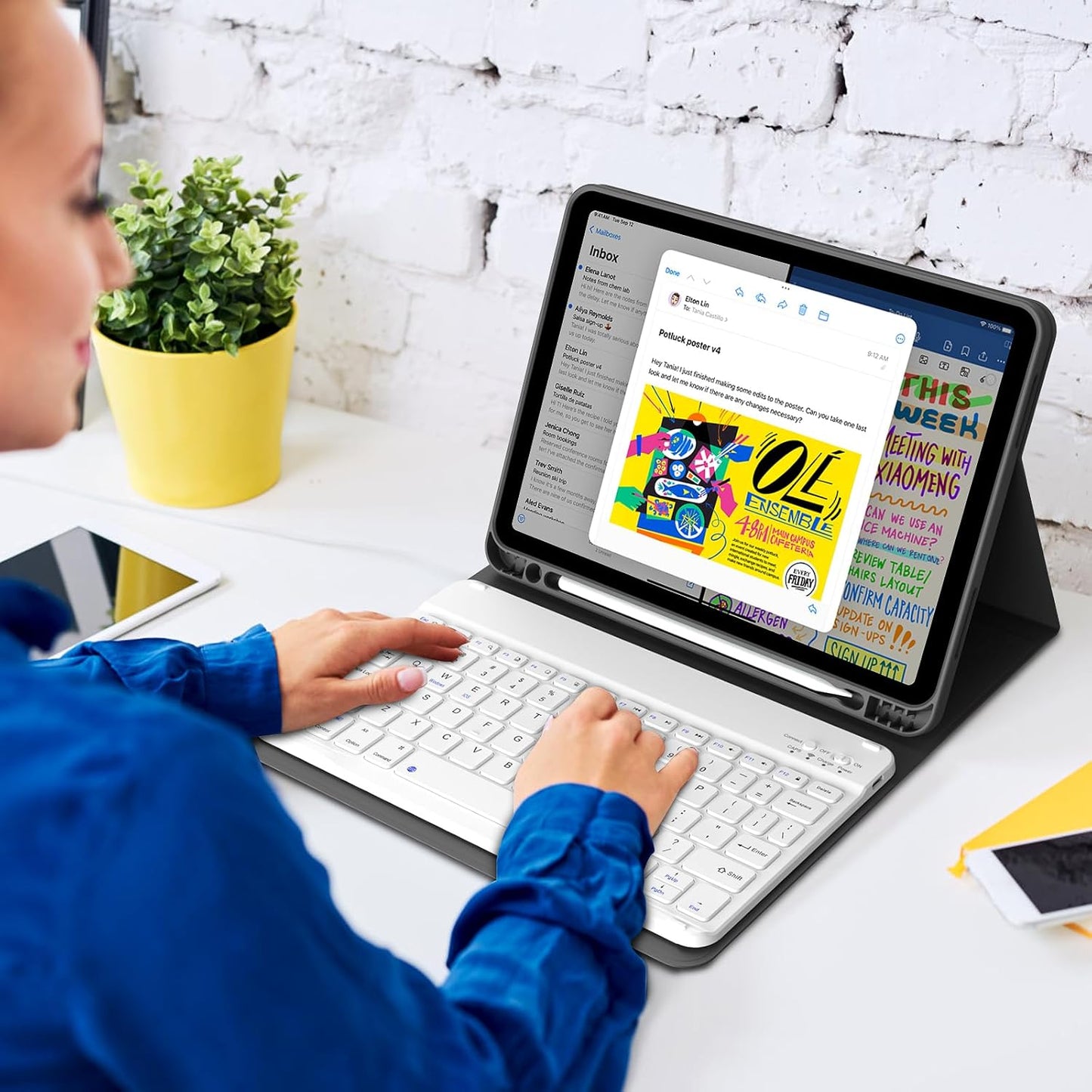 Funda con teclado para iPad Air 5/4 gen 10.9"