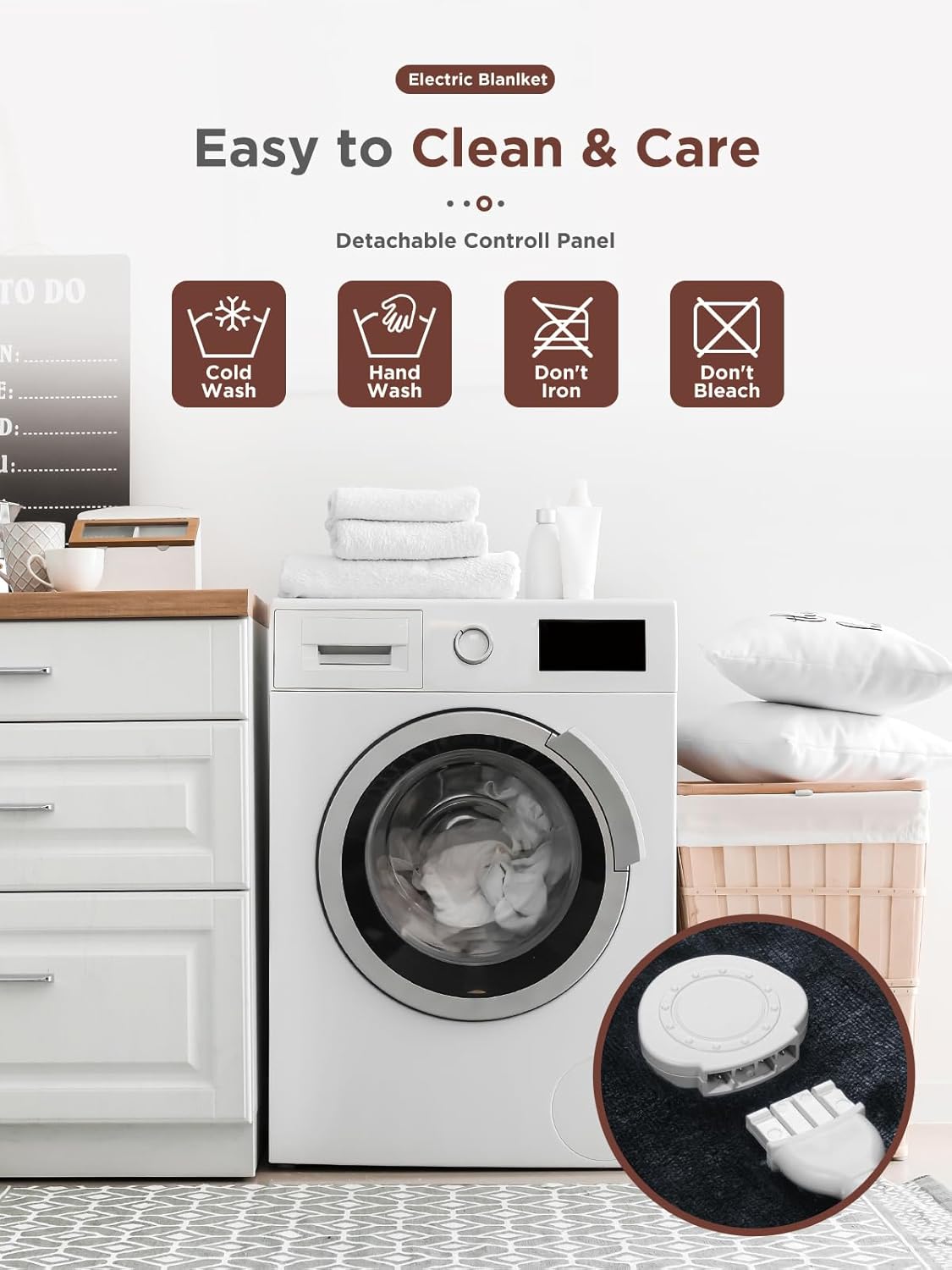 Manta Eléctrica Térmica, Con Temporizador, Apag. Automatico.