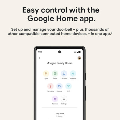 Timbre Google Nest con cable, Cámara de Video 2 gen (USADO)