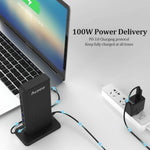 Estación de acoplamiento para portátil, Aceele concentrador USB/C.