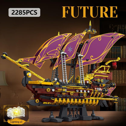 Kit de bloques de construcción, T2148 Future Pirate Ship, Tycole.