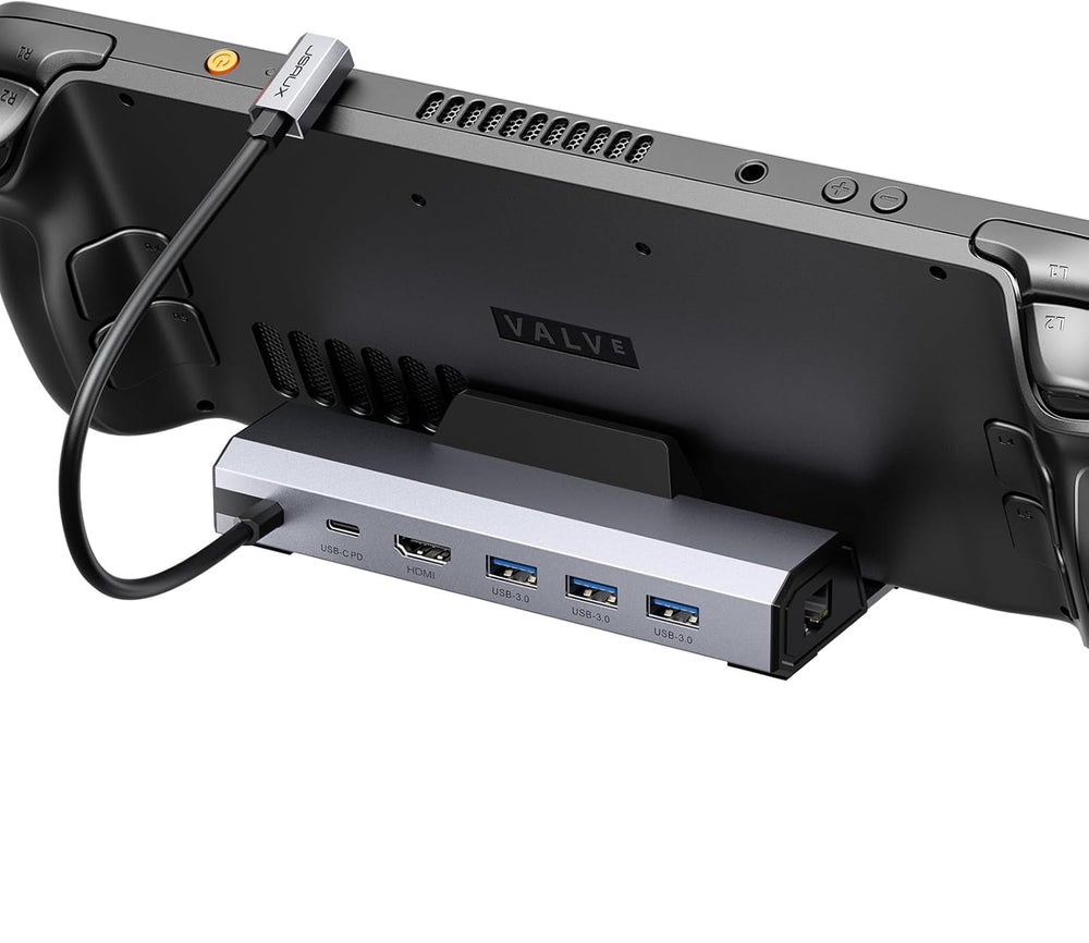 Docking Station, para Steam Deck, 6 en 1, HDMI, Ethernet, 3 USB.