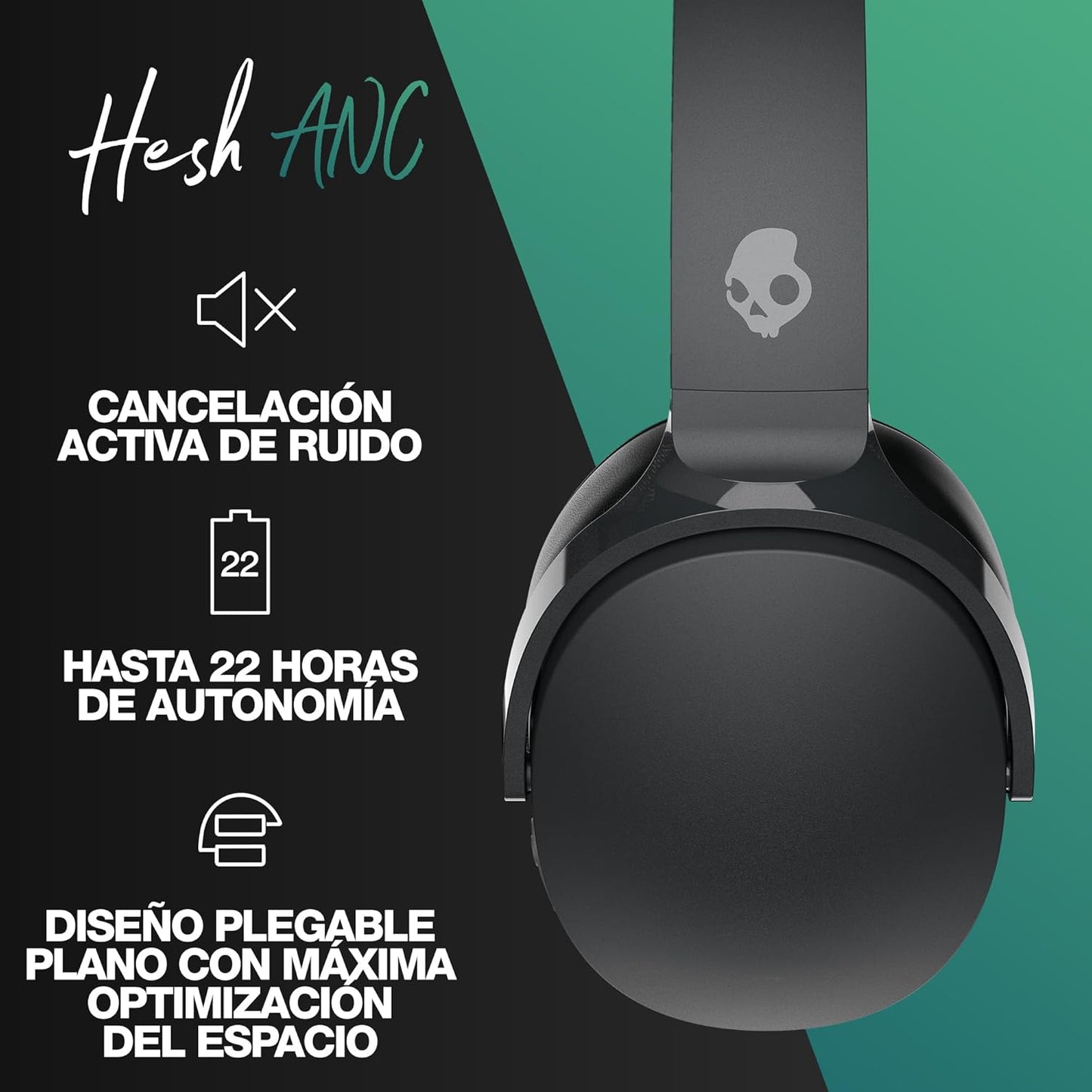 Audífonos, Inalámbricos con Cancelación de Ruido, Hesh Anc.