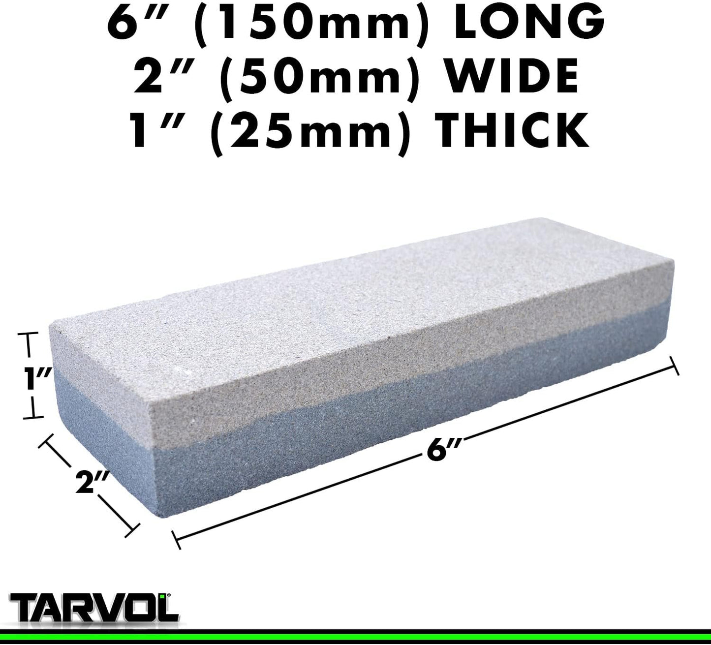 Piedra afiladora para cuchillos y herramientas (de 2 caras).